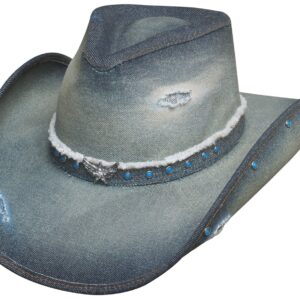 Bullhide HATS SASSY COWGIRL COLLECTION Silver WINGS 2828 (MEDIUM)