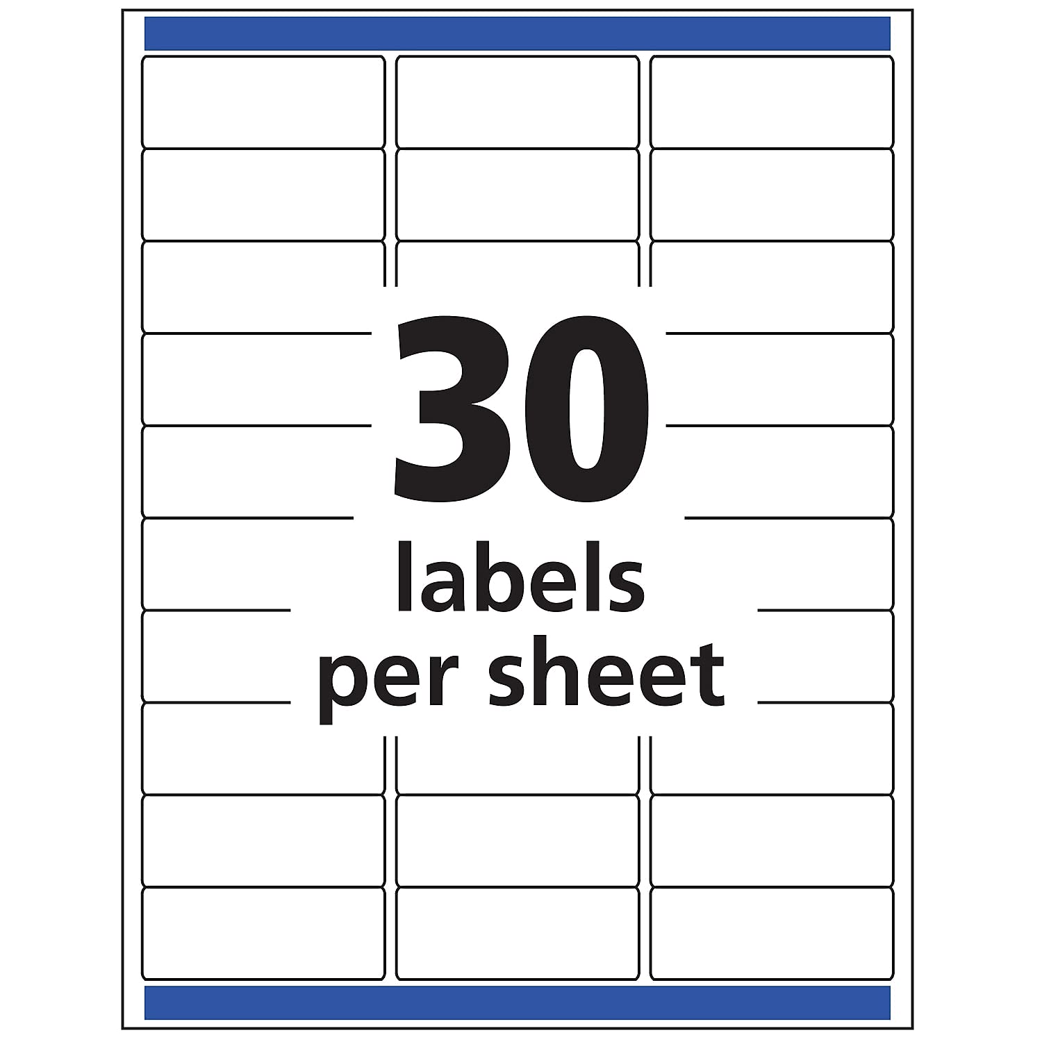 Avery 8660 Inkjet Mailing Labels, Address, 1-Inch x2-5/8-Inch , 750/PK, Clear