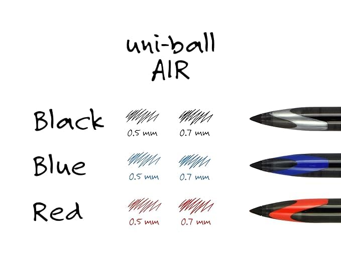 Uniball Air 2 Pack in Assorted, 0.38mm Ultra Micro Rollerball Pens