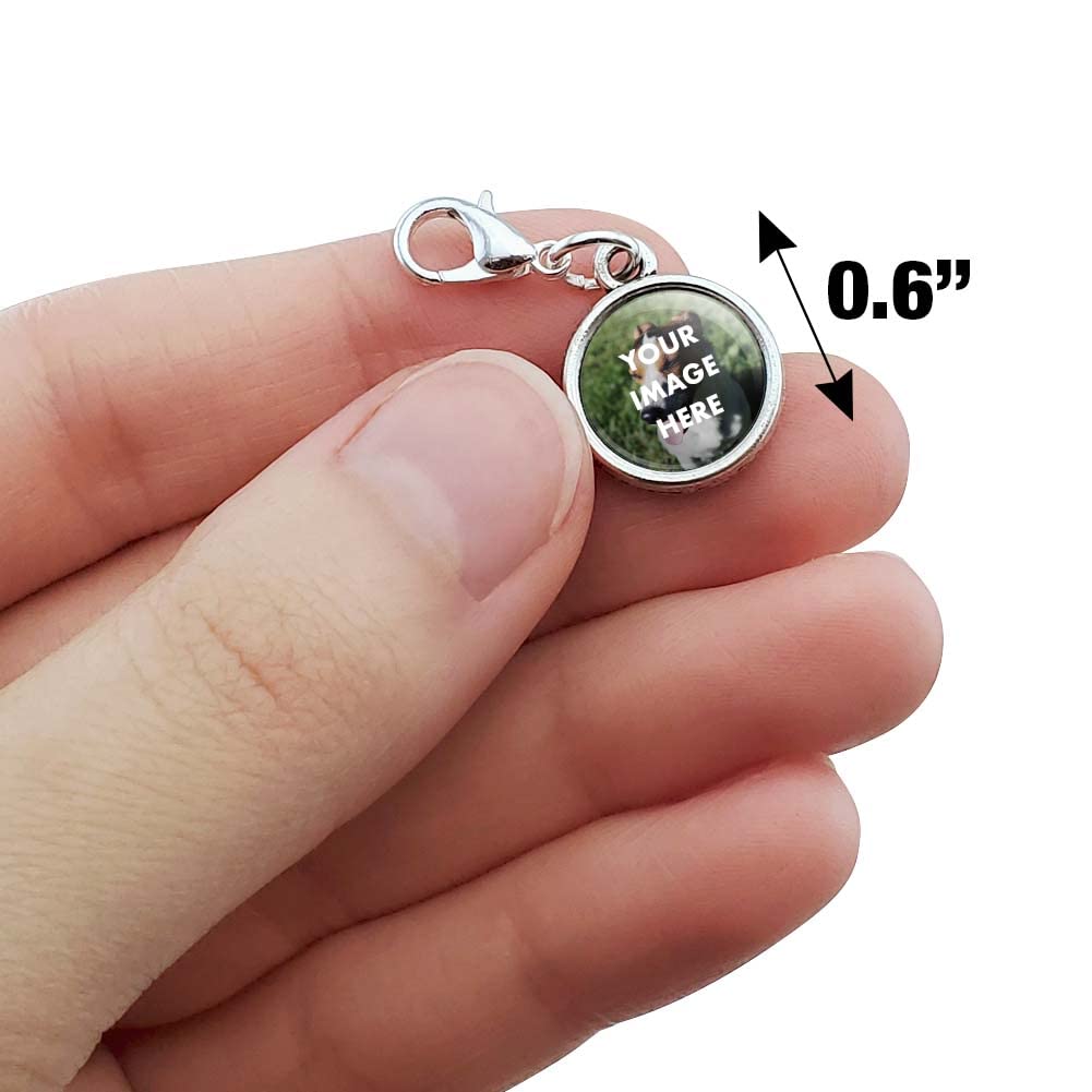 Graphics and More Personalized Zipper Pull Backpack Charm | Customize With Your Own Image