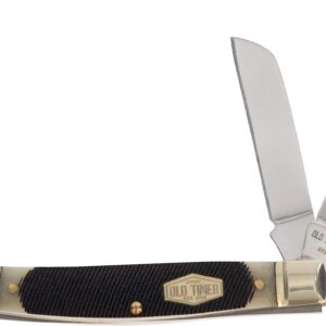 Old Timer 34OTB Genuine Bone Middleman 5.6in S.S. Traditional Folding Knife with 2.4in Clip Point and Bone Handle for Outdoor, Hunting, Camping and EDC