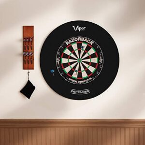 Viper by GLD Products Defender Dartboard Surround Wall Protector , Black