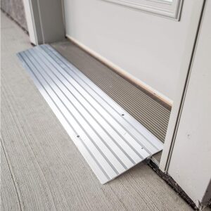 EZ-ACCESS Transitions Portable Self Supporting Aluminum Modular Entry Threshold Ramp Ideal for Doorways and Raised Landings, 1 Inch