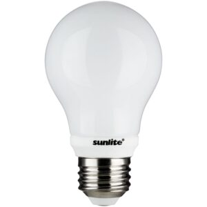 sunlite 80204 led a19 blinking light bulb, 5 watts (40w equivalent), 500 lumens, medium e26 base, blinker flashing feature, frost finish, 3000k warm white