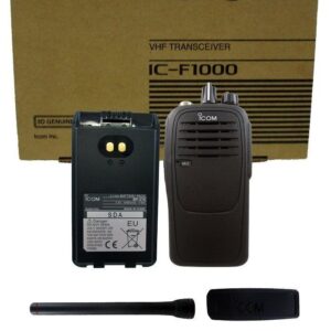 Icom IC-F1000 01 5 watt 16 channel VHF 136-174mhz two way radio with Charger Complete Kit