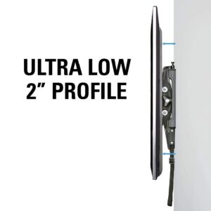 Sanus Universal Low Profile Tilt TV Wall Mount for 37" - 80" LED, LCD & Plasma TVs, Eliminates Glare with 10º of Tilt & Post-Install Adjustments - 3 Step Install - Safety Certified - MLT14-B1