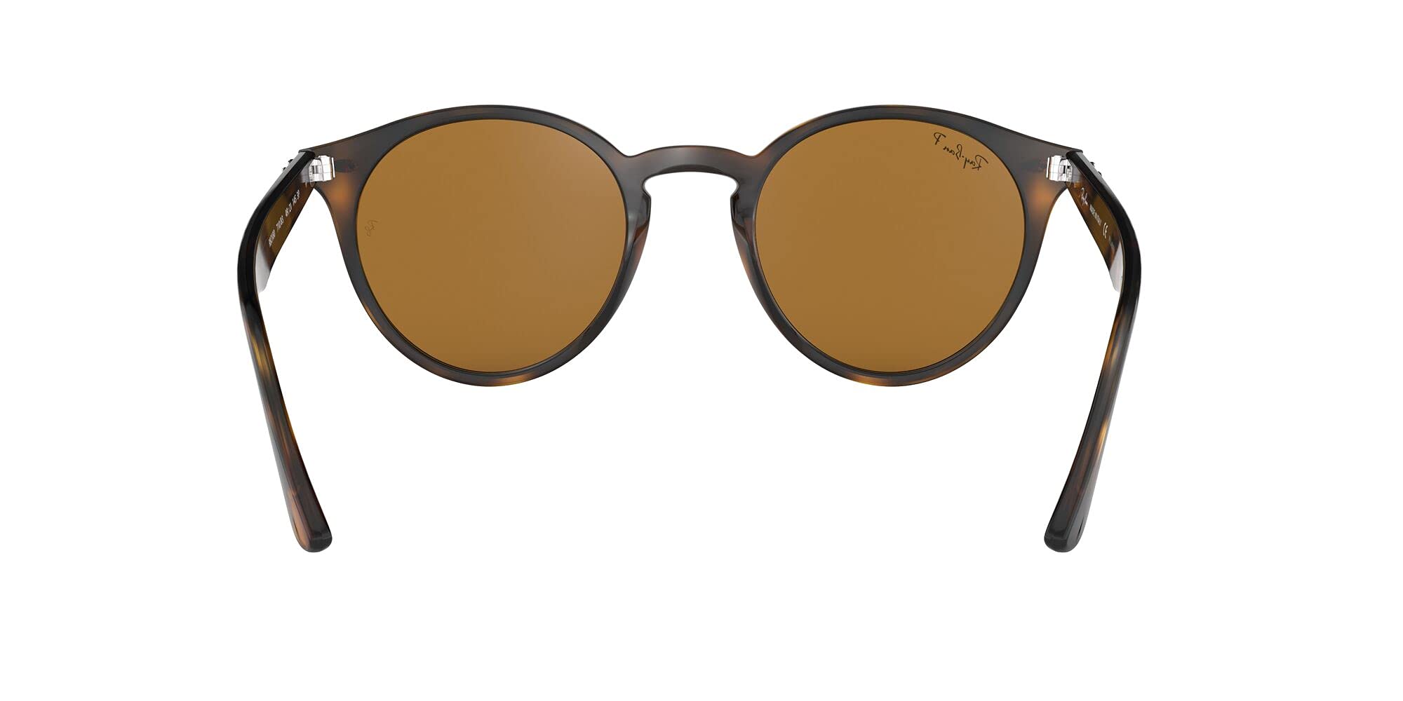 Ray-Ban RB2180 Round Sunglasses, Light Havana/Polarized Brown, 49 mm