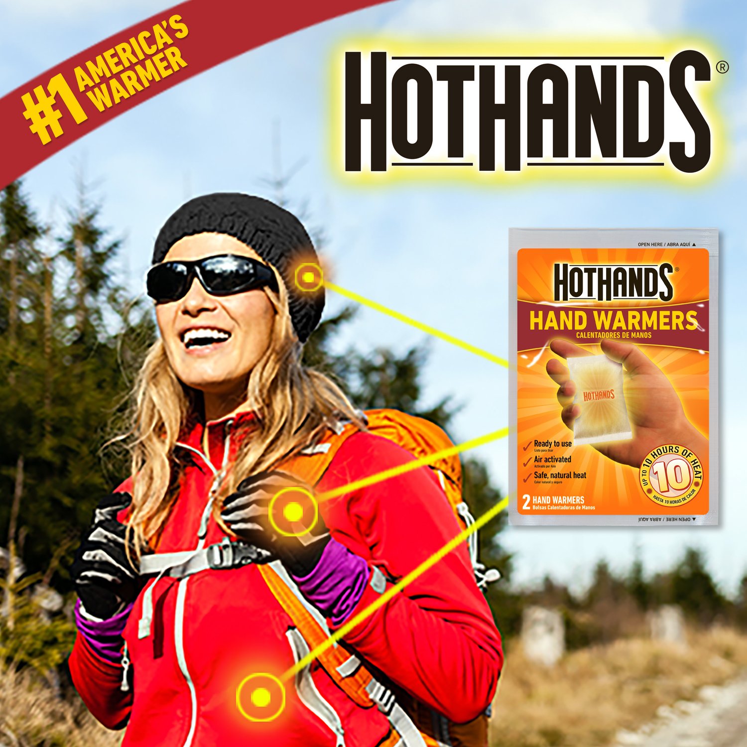 HotHands HH2UDW320E Hand Warmers 54 Pair Super-Saver Pack, White