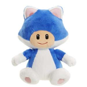 World of Nintendo 88795 Cat Toad Mario Bros U Plush