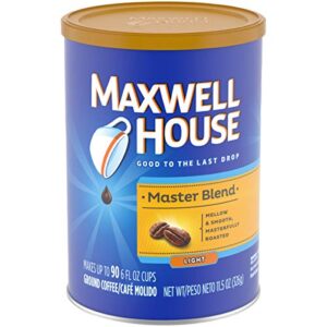 maxwell house master blend light roast ground coffee (11.5 oz canister)