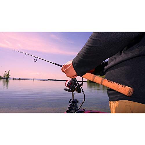 Ugly Stik 6’ Elite Spinning Rod, Two Piece Spinning Rod, 6-14lb Line Rating, Medium Rod Power, Fast Action, 1/4-5/8 oz. Lure Rating