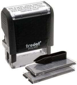 trodat printy black mount 4912 typo do it yourself stamp kit (up to 3 lines)