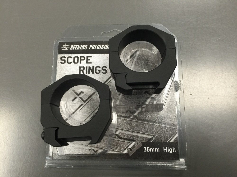 Seekins Precision 35mm Tube Riflescope Rings,1.0in High, 4 Cap Screw 0010640004 - F