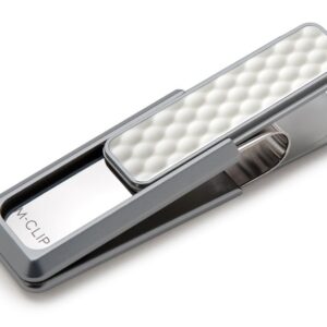 M-Clip Natural Anodized White Golf Ball Money Clip