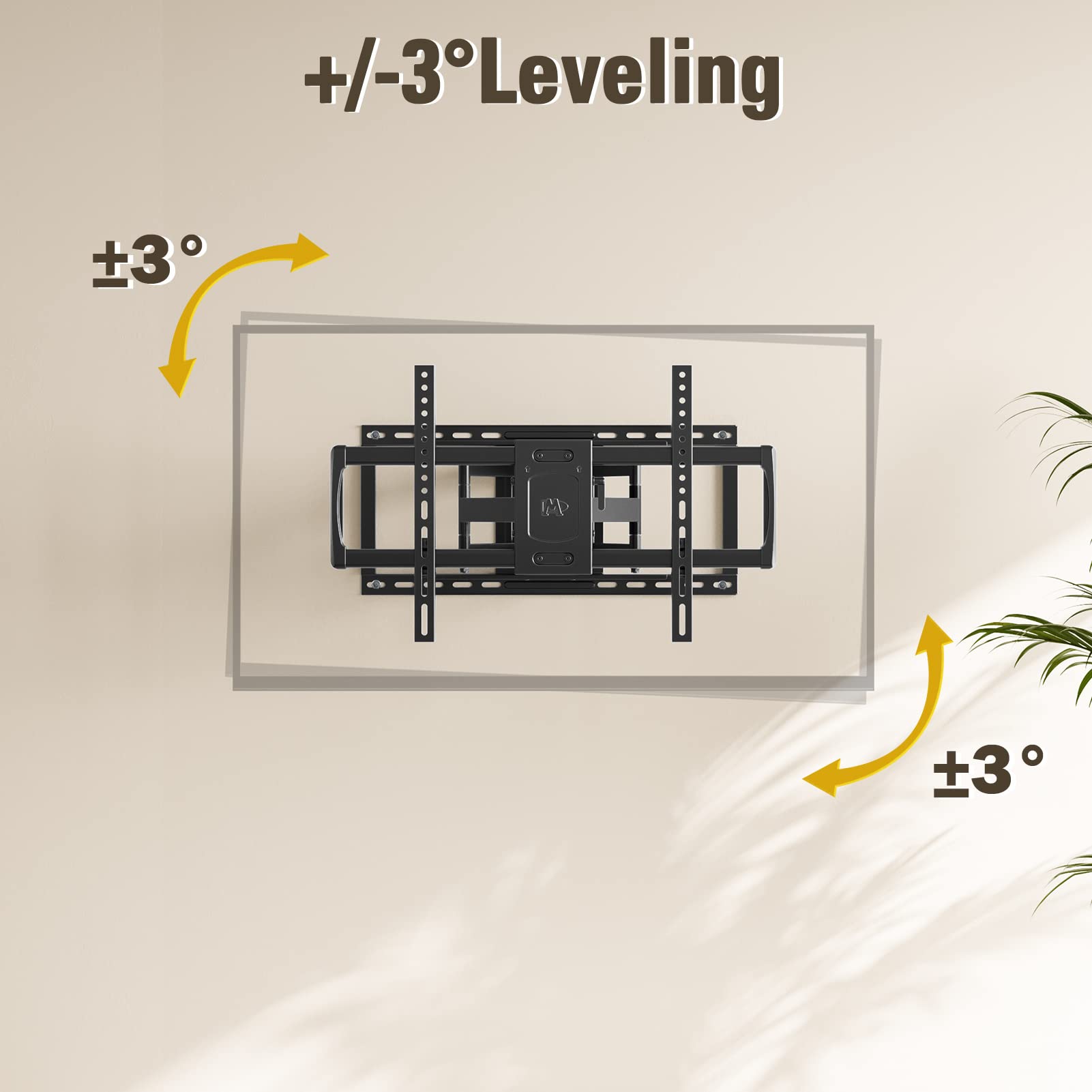 Mounting Dream UL Listed TV Wall Mount Bracket for Most 42-90 Inch TVs, Full Motion TV Mount with Articulating Arms, Max VESA 600x400mm and 132 lbs, Fits 16", 18", 24" Studs, MD2298