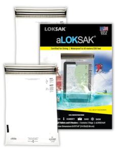 aloksak dry waterproofing bag 6 x 9 inches (2pk)