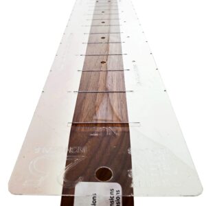 25.5-inch Fretting Scale Marking Template for Guitars - Laser-Cut-Acrylic - Popular Electric Guitar Scale as Used on Fender Telecaster(R) & Stratocaster(R)