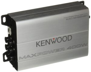 kenwood 1177524 compact automotive/marine amplifier class d kac-m1824bt, 180w rms, 400w pmpo, 4 channel