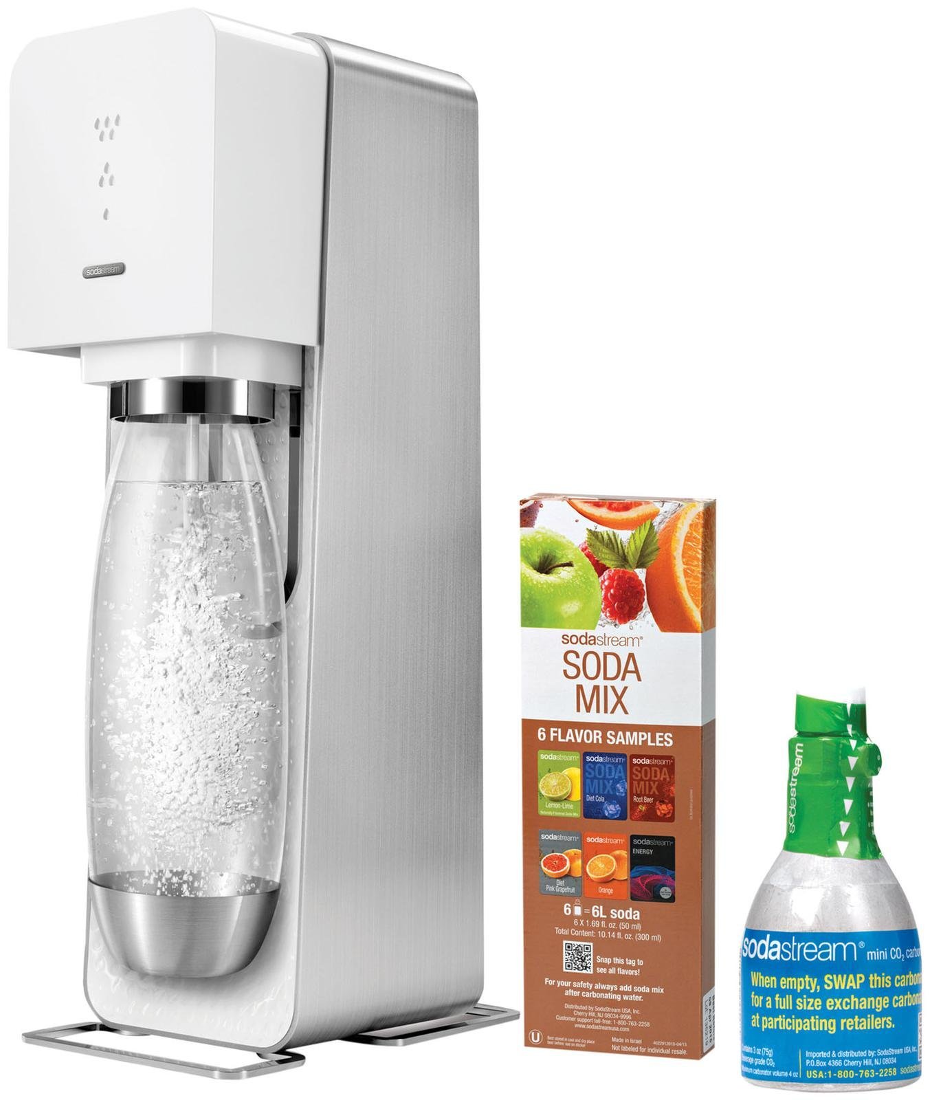 SodaStream Source Metal White w/mini