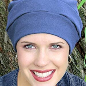 Headcovers Unlimited 100% Cotton Three Seam Turban | Chemo Turbans for Cancer Patients Black