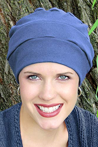 Headcovers Unlimited 100% Cotton Three Seam Turban | Chemo Turbans for Cancer Patients Black