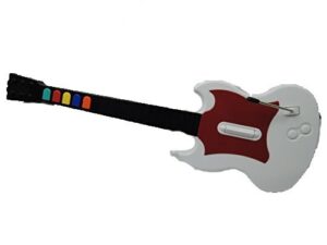 redoctane gibson guitar hero guitar / sg controller (white/red) for ps2