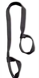 clever yoga mat strap sling adjustable made with the best, durable cotton – comes with our special “namaste” (black)