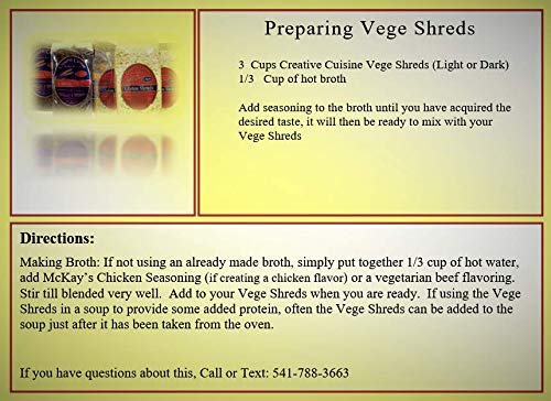 Vege Shreds Dark, Veggie Shreds, Veggie Meat (7 ounce package)