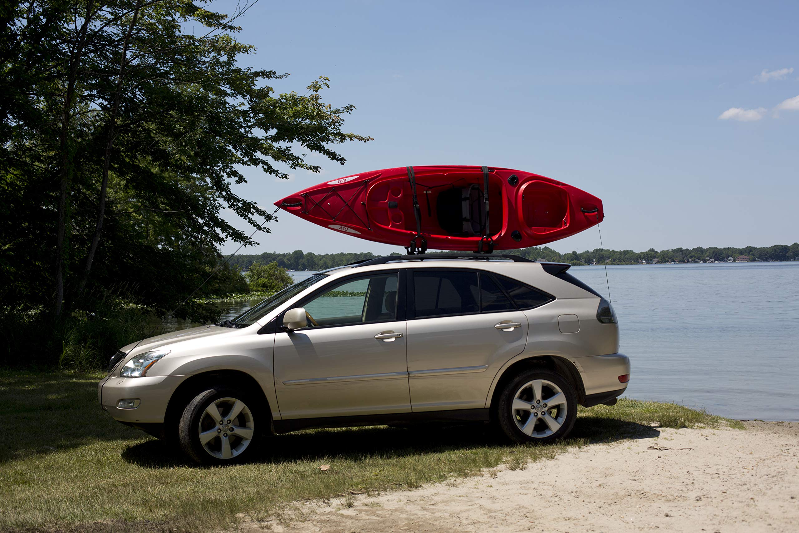 Attwood 11441-4 Kayak J-Style Roof Rack Carrier Kit, One Size