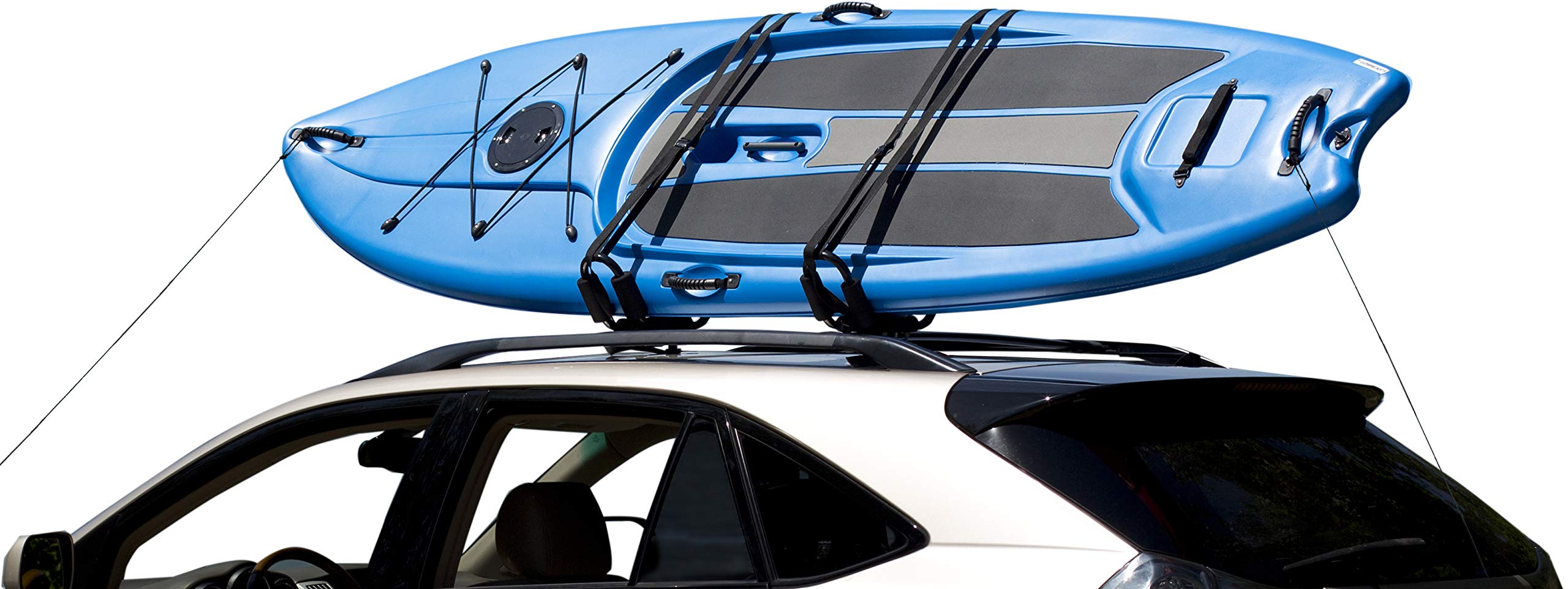 Attwood 11441-4 Kayak J-Style Roof Rack Carrier Kit, One Size