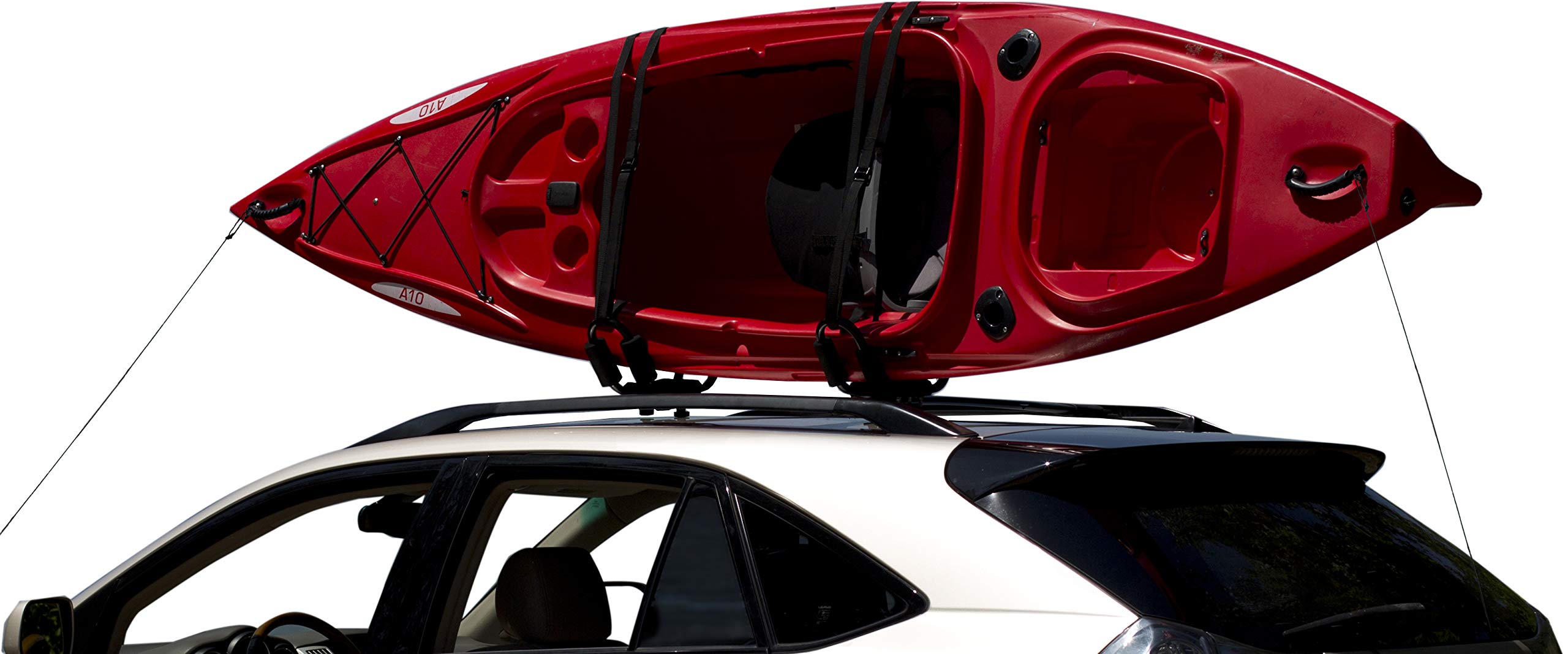 Attwood 11441-4 Kayak J-Style Roof Rack Carrier Kit, One Size