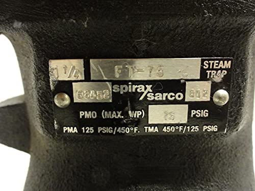 Spirax Sarco FT-75; Cast Iron Float; 1-1/4" NPT; 75 PSIG