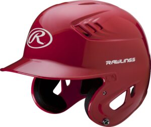 rawlings clear coat alpha sized batting helmet, scarlet, medium