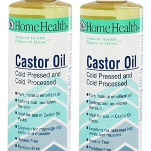 Home Health Castor Oil 8 Fl Oz (Pack of 2)