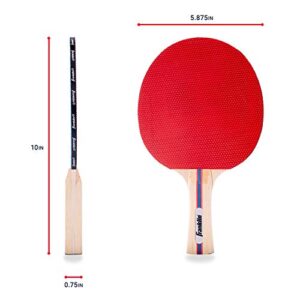 Franklin Sports Ping Pong Paddle Set with Balls - 2 Player Table Tennis Paddle Kit with (2) Paddles + (3) Balls Included - Red + Blue