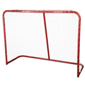 franklin sports youth street hockey net - indoor + outdoor steel hockey goal for kids roller + street hockey - portable junior goal - 54"