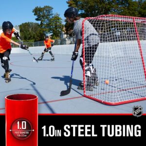 Franklin Sports Youth Street Hockey Net - Indoor + Outdoor Steel Hockey Goal for Kids Roller + Street Hockey - Portable Junior Goal - 54"