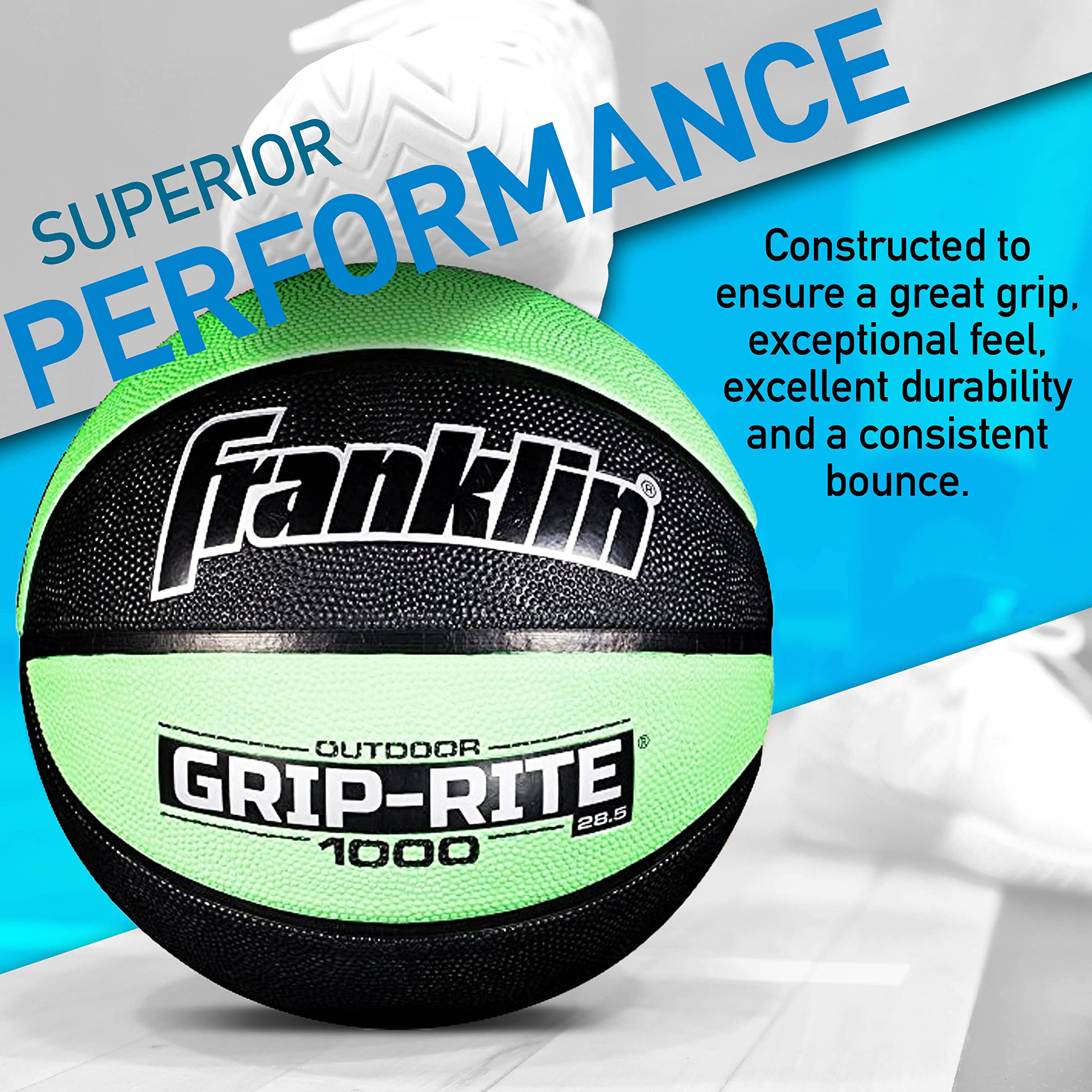 Franklin Sports Grip-Rite 1000 Intermediate Basketball, 28.5"