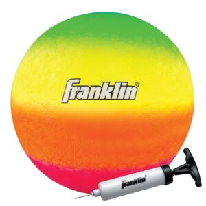 franklin sports unisex-adult sports pvc vibe playground ball, 8.5", multi