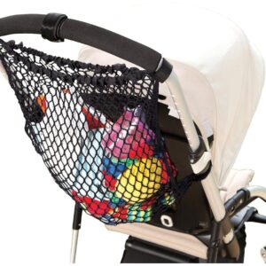 Dreambaby Strollerbuddy Stroller Net Bag - Pushchair & Pram Mesh Net Storage Bag Organizer -Black - Model F235