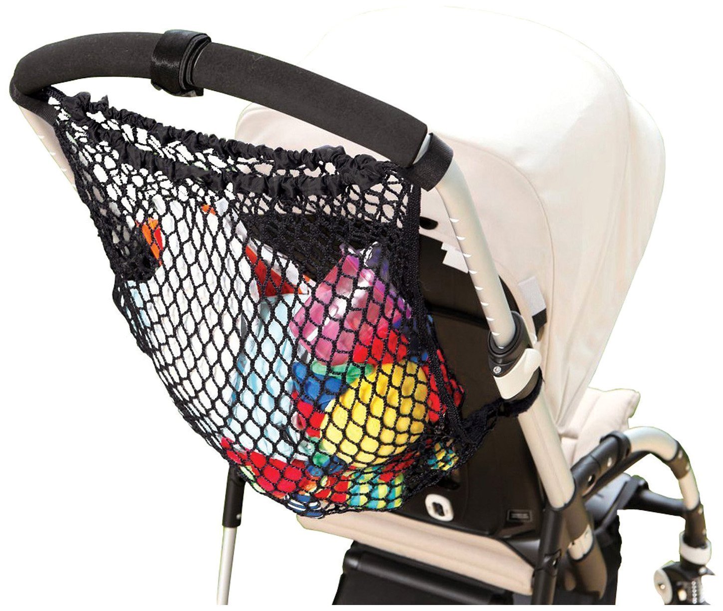 Dreambaby Strollerbuddy Stroller Net Bag - Pushchair & Pram Mesh Net Storage Bag Organizer -Black - Model F235