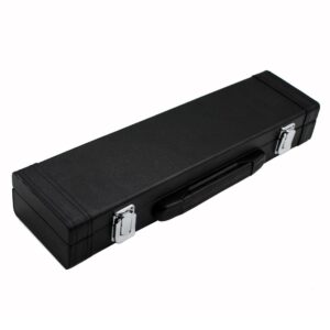 andoer portable gig bag box leather for western concert flute with buckle foam cotton padded