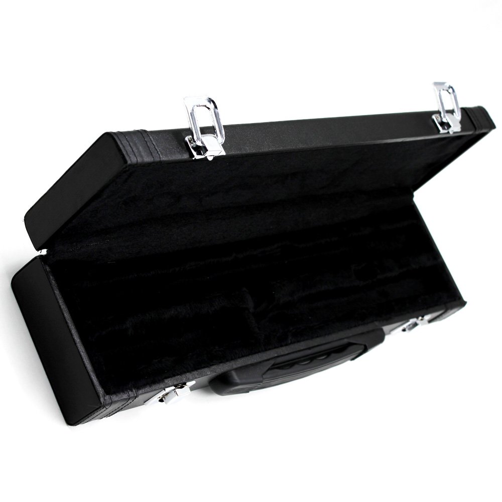 Andoer Portable Gig Bag Box Leather for Western Concert Flute with Buckle Foam Cotton Padded