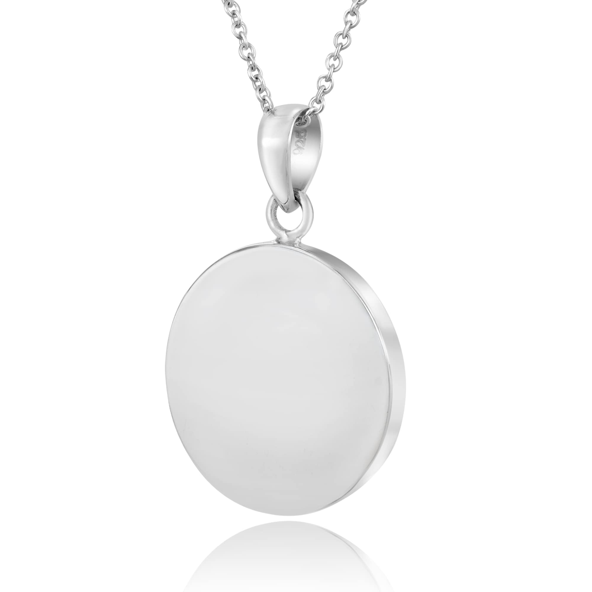 AeraVida Yin Yang Balance of Life .925 Sterling Silver Necklace for Men and Women, 18 inch