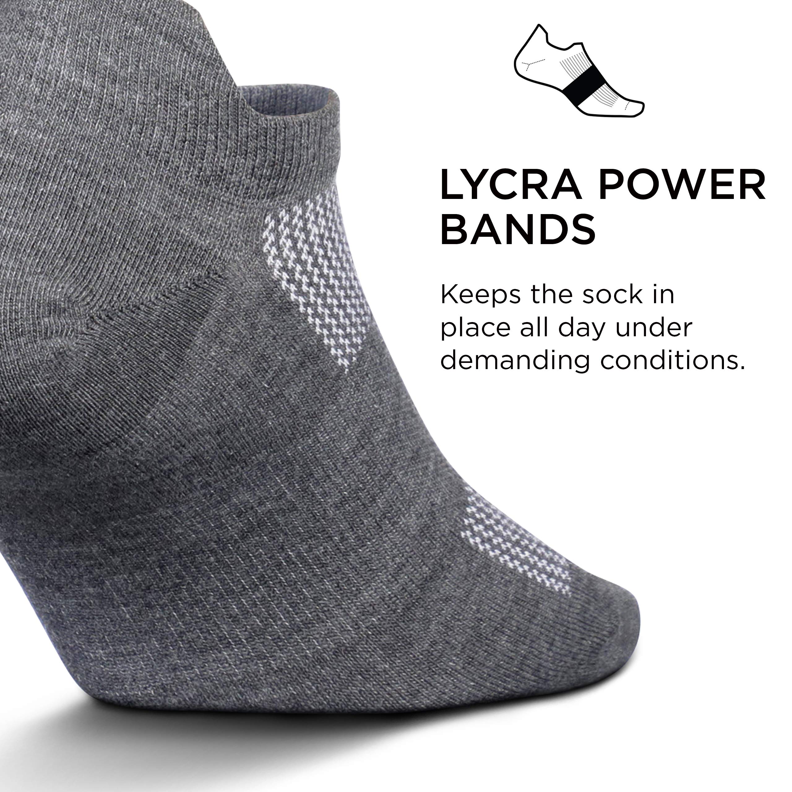 Feetures High Performance Ultra Light Ankle Sock - No Show Socks for Women & Men with Heel Tab - Heather Gray, M (1 Pair)