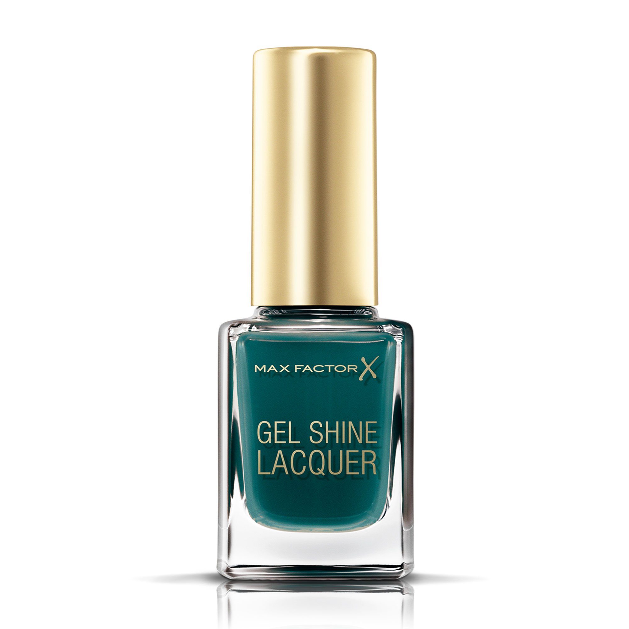 Max Factor Gel shine nail lacquer, 45 gleaming teal, for women, 0.37 Ounce