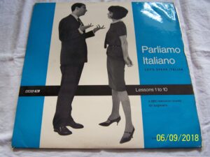 anon parliamo italiano let's speak italian lessons 1-10 bbc educational vinyl lp