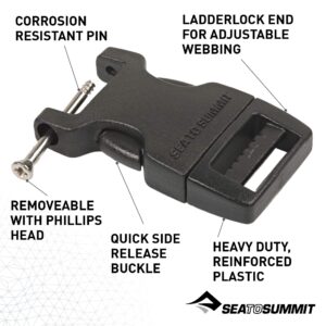 SEA to Summit Field Buckle 15MM Side Release 1 PIN (Black)