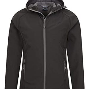 Mountain Warehouse Exodus Mens Showerproof Softshell Black Medium