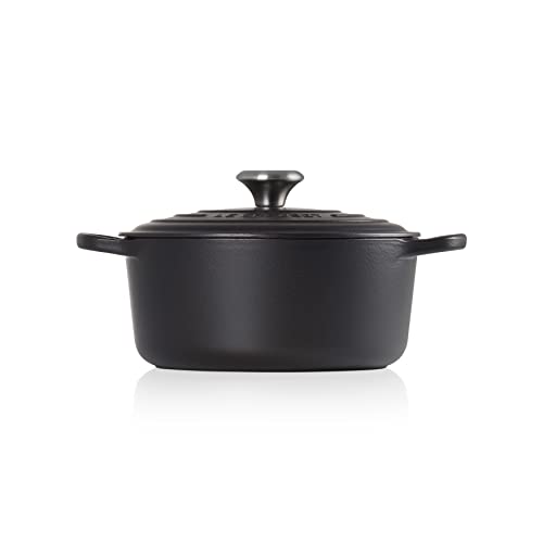 Le Creuset Signature Cast Iron Round Casserole, 26 cm - Satin Black